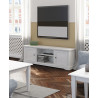 Meuble TV blanc style campagne 160 cm Wendy