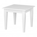 Table basse carrée blanche style campagne Wendy