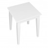 Table basse carrée blanche style campagne Wendy