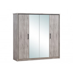 Armoire adulte contemporaine chêne gris Oliviera