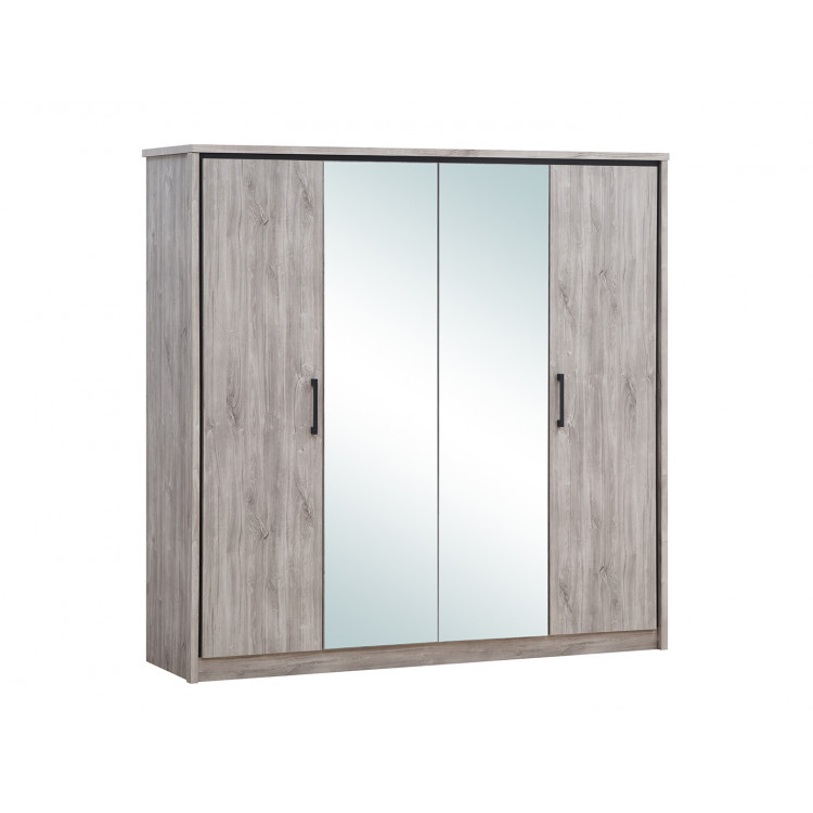 Armoire adulte contemporaine chêne gris Oliviera