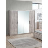 Armoire adulte contemporaine chêne gris Oliviera