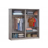 Armoire adulte contemporaine chêne gris Oliviera