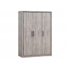 Armoire enfant contemporaine 150 cm chêne gris Oliviera