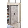 Armoire enfant contemporaine 100 cm chêne gris Oliviera