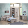 Armoire enfant contemporaine 100 cm chêne gris Oliviera