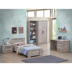 Chambre enfant contemporaine chêne gris Oliviera