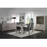 Buffet/bahut contemporain 214 cm chêne gris Priscillia