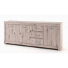 Buffet/bahut contemporain 214 cm chêne gris Priscillia I