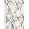 Tapis doux graphique shaggy scandinave marbré Marble