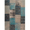 Tapis patchwork plat ethnique rectangle Pacino