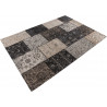 Tapis patchwork plat ethnique rectangle Pacino