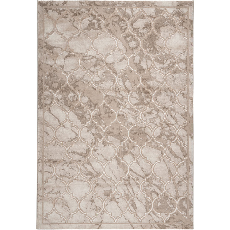 Tapis baroque brillant marbré intérieur Saffle