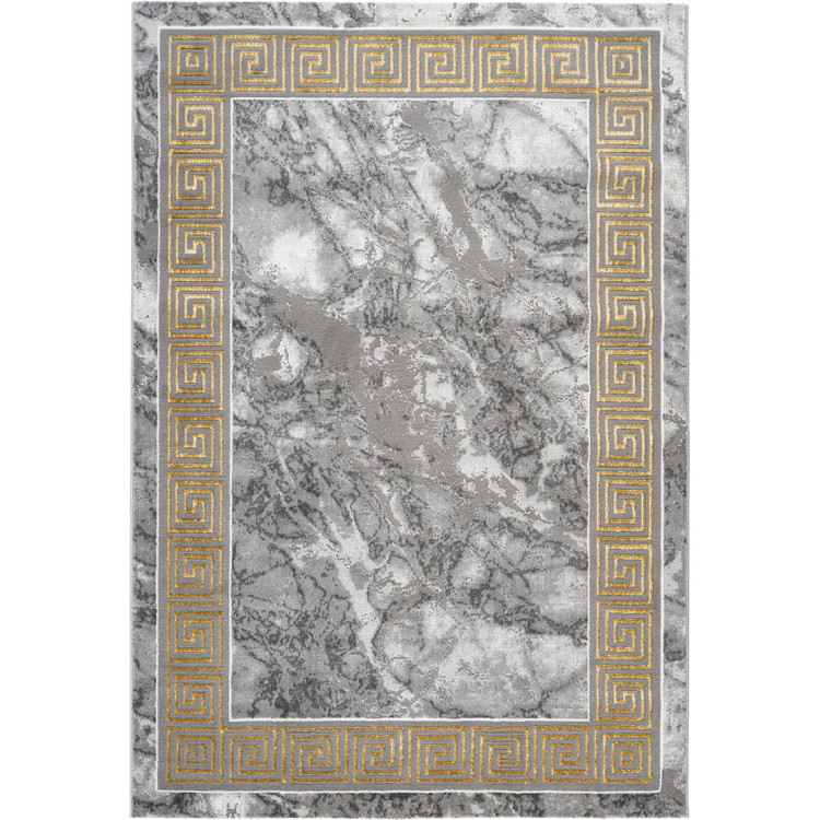 Tapis brillant marbré baroque intérieur Skara