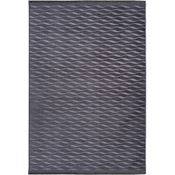 Tapis lavable en machine contemporain avec franges Branco