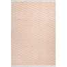 Tapis lavable en machine contemporain avec franges Branco