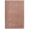 Tapis lavable en machine contemporain avec franges Branco