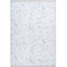 Tapis marbré avec franges design lavable en machine Braganca