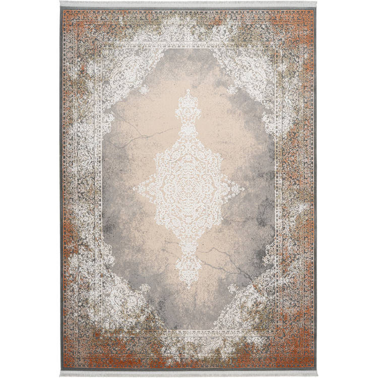 Tapis vintage avec franges doux pour salon Trocadero