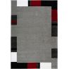 Tapis contemporain à mèches courtes rectangle Skanor