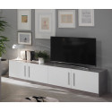 Meuble TV moderne 208 cm laqué Odetta