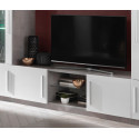 Meuble TV moderne 156 cm laqué Odetta