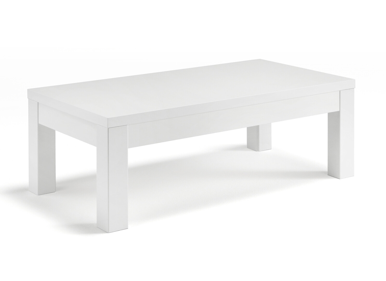 Table basse rectangulaire moderne laquée Cristal