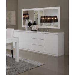 Buffet/bahut moderne 220 cm laqué Cristal