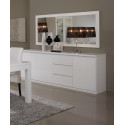 Buffet/bahut moderne 220 cm laqué Cristal