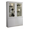 Vitrine moderne 115 cm laquée Cristal