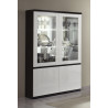 Vitrine moderne 115 cm laquée Cristal