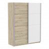 Chambre adulte contemporaine chêne/blanc Sandrine