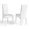 Chaise de salle à manger en PU blanc (lot de 2) Adriana I