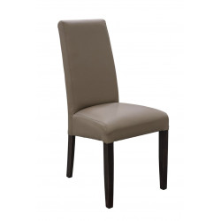 Chaise de salle à manger en PU taupe (lot de 2) Adriana II