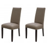 Chaise de salle à manger en PU taupe (lot de 2) Adriana II