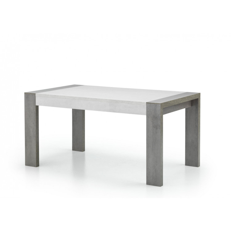 Table de salle à manger moderne béton foncé/béton clair Evita