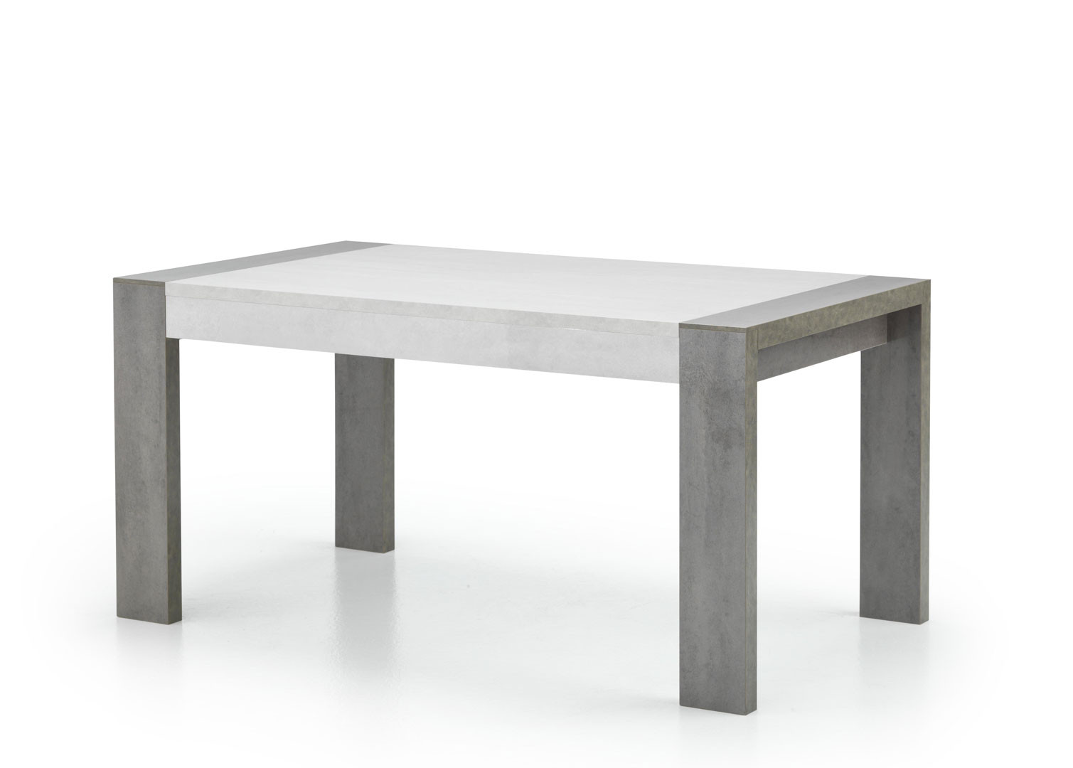 Table de salle à manger moderne béton foncé/béton clair Evita