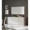 Miroir de salle à manger rectangulaire béton foncé/béton clair Evita