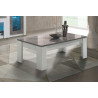 Table basse contemporaine blanc/marbre Armel