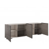 Buffet/bahut contemporain 240 cm chêne blanchi Bianca