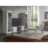 Meuble TV contemporain chêne blanchi Bianca