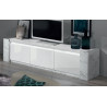 Meuble TV moderne marbré 195 cm Victoire