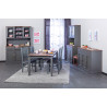 Buffet/bahut style campagne 90 cm gris Louisa
