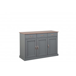 Buffet/bahut style campagne 131 cm gris Louisa