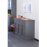 Buffet/bahut style campagne 131 cm gris Louisa