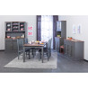 Buffet/bahut style campagne 131 cm gris Louisa