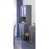 Vaisselier/argentier style campagne 90 cm gris Louisa