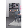 Vaisselier/argentier style campagne 131 cm gris Louisa