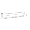 Etagère murale contemporaine chêne clair (lot de 2) Laurine