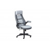 Chaise de bureau moderne en PU gris Alexia